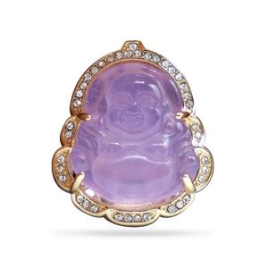 Buddha Lapel Pin - Purple